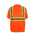 T-shirts de segurança de materiais de alto desempenho, T-shirts reflexivos da norma CSA Z96-09